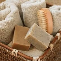 A variety of Mud soap, Tallow soap, and Coffee all oil infused with plant based herbs and vegetables