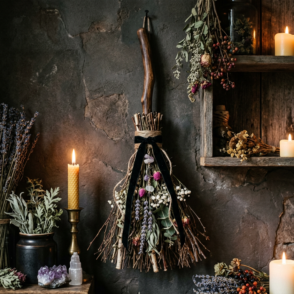 Witches Broom Decor