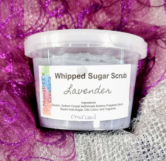 Lavender Sugar Scrub With Charcoal