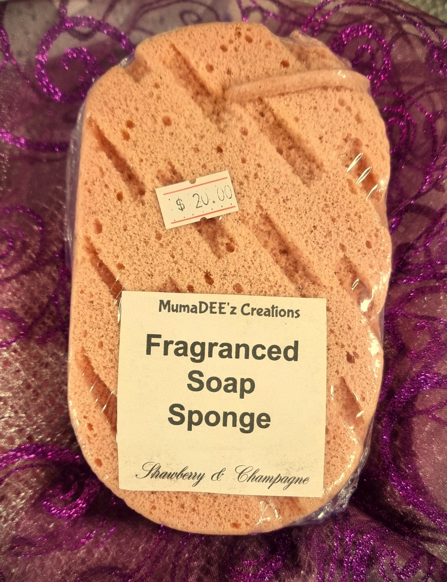 Soap Sponge - Strawberries and Champagne