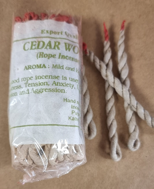 Rope incense Cedar