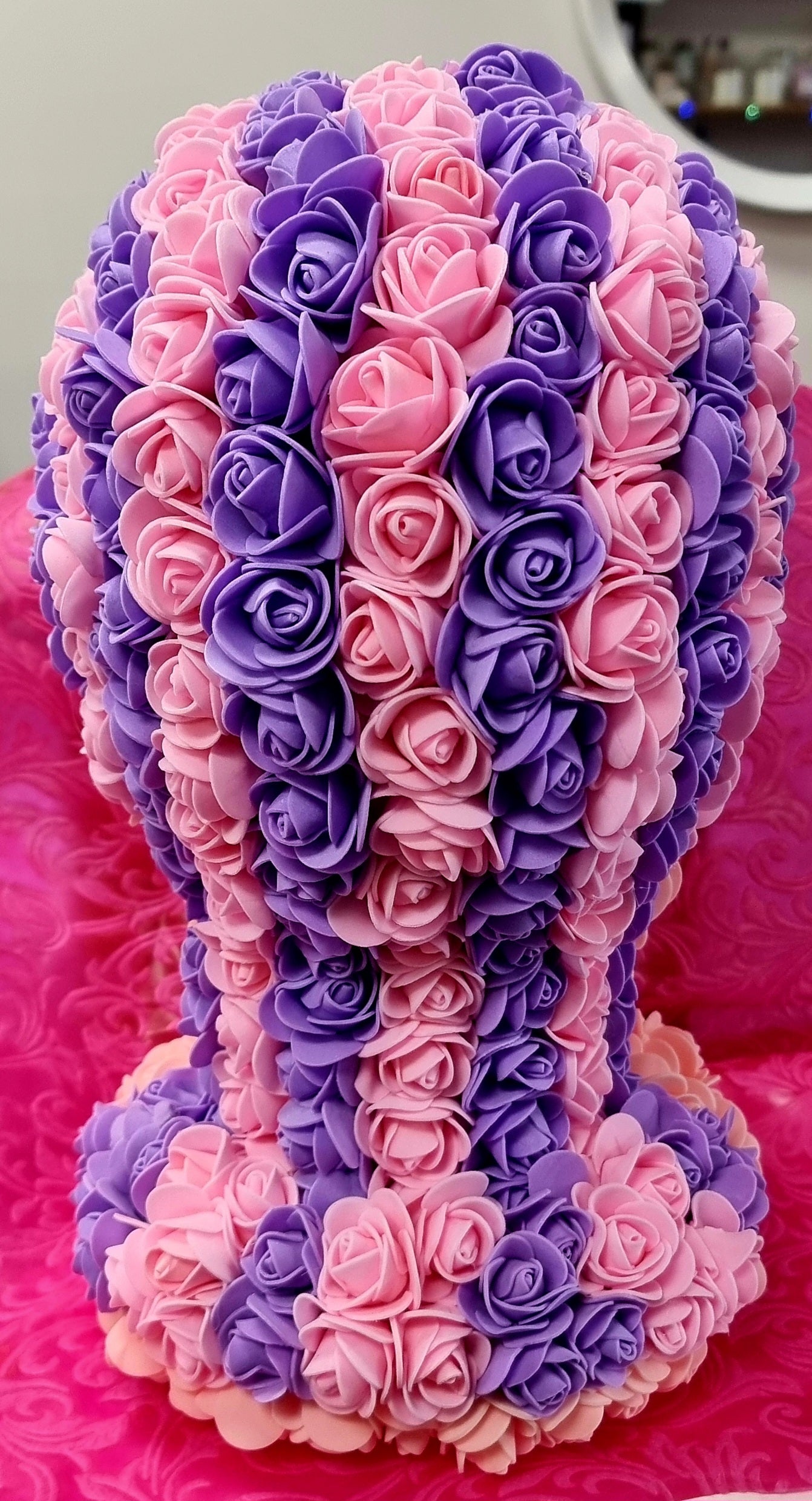 Foam Rose Mannequin Head