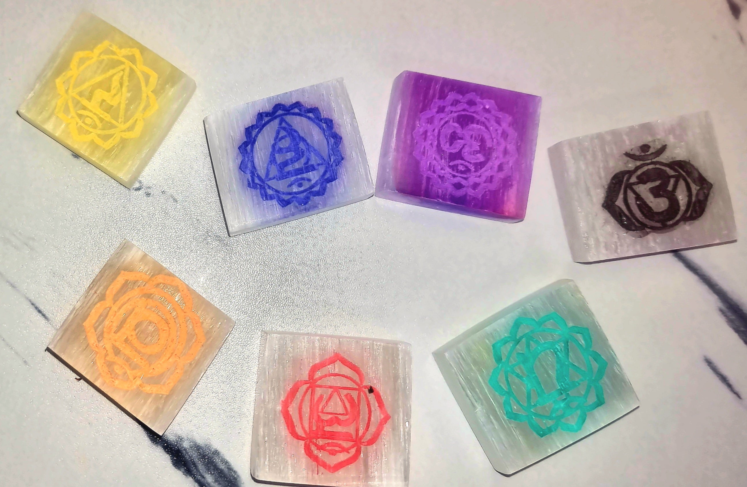 Selenite Charging Plate 7 chakra