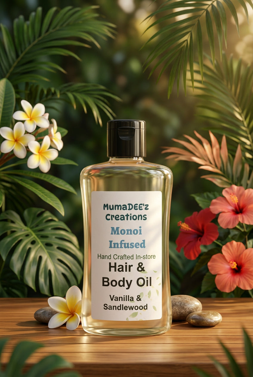 Vanilla & Sandalwood Hair & Body Oil