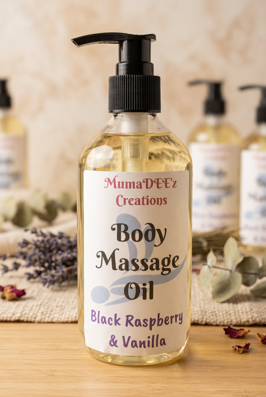 Black Raspberry & Vanilla Body Massage Oil