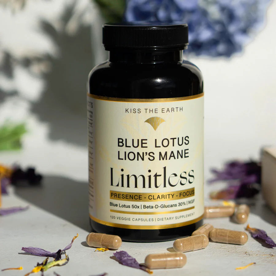 Limitless Blue Lotus & Lion's Mane Capsules - Natural Nootropic Supplement