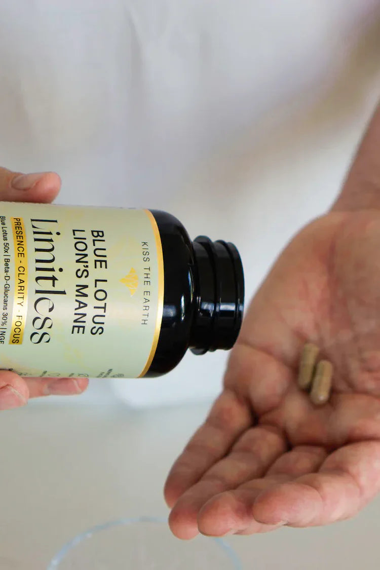 Limitless Blue Lotus & Lion's Mane Capsules - Natural Nootropic Supplement