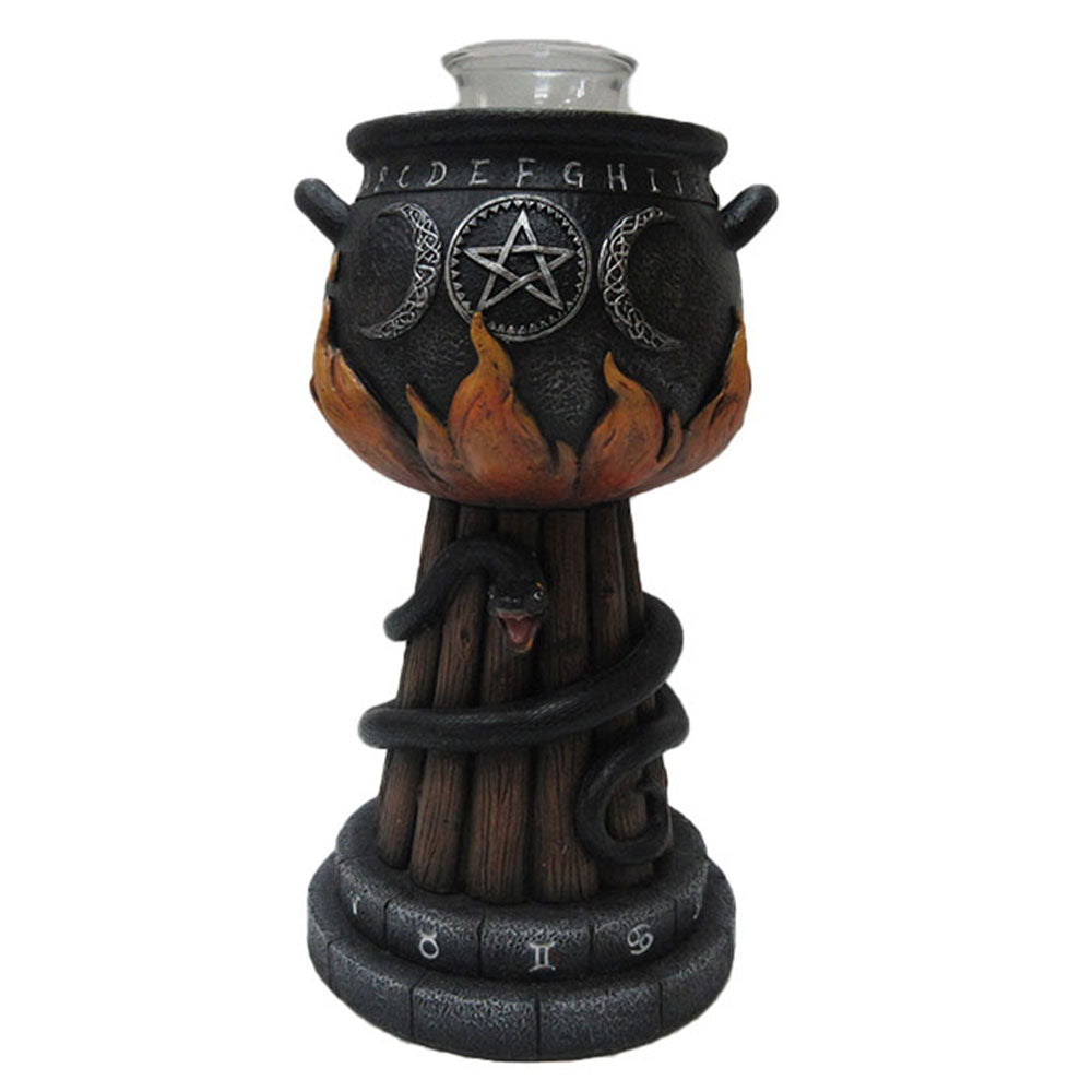 Cauldron Triple Moon Tealight Holder