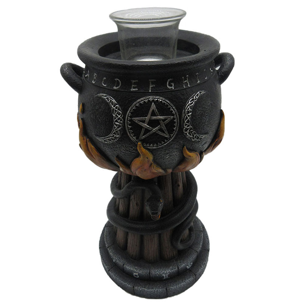 Cauldron Triple Moon Tealight Holder