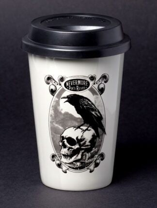Poe's Raven Ceramic Travel Mug