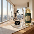 Witches Brew Stemless Wine Glass.