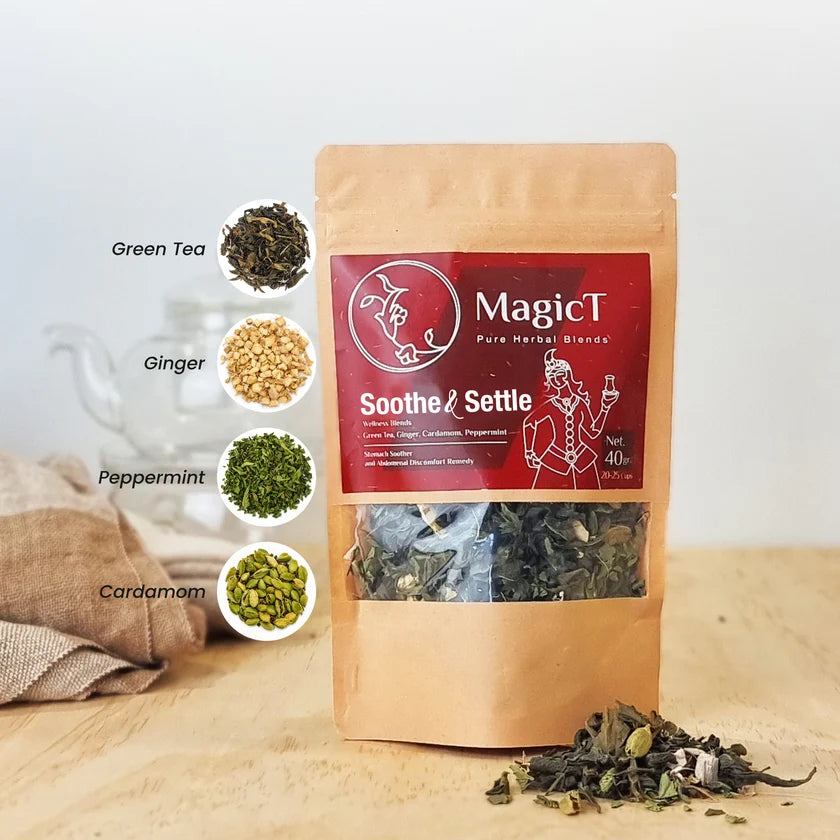 Magic T Soothe and Settle Green Tea Blend – 40g Pouch